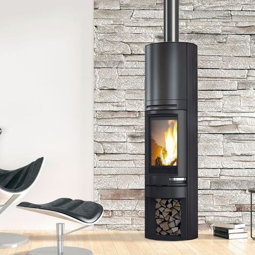 木材采暖炉 - TALLY S EVO - EDILKAMIN - 5 kW...10 kW / 独立式 / 现代风格