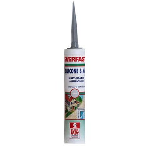 弹性材料胶合剂 - SILICONE B MAX - EVERFAST - 硅树脂基底 / 用于防水 / 密封