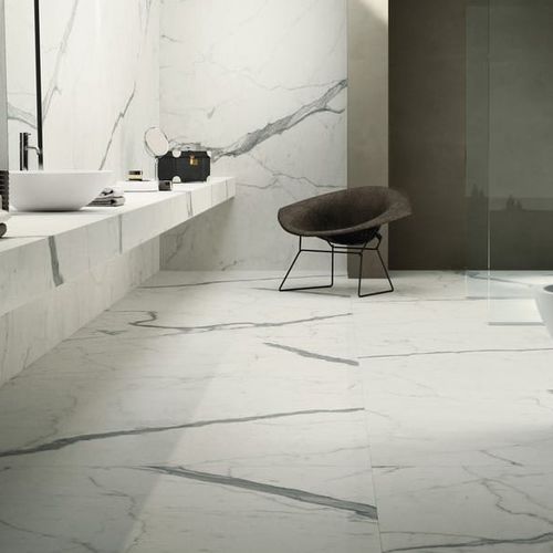 陶土瓷砖 - MARMI MAXIMUM : CALACATTA STATUARIO MAXIMUM - Fiandre - 抛光 / 室内 / 用于地面