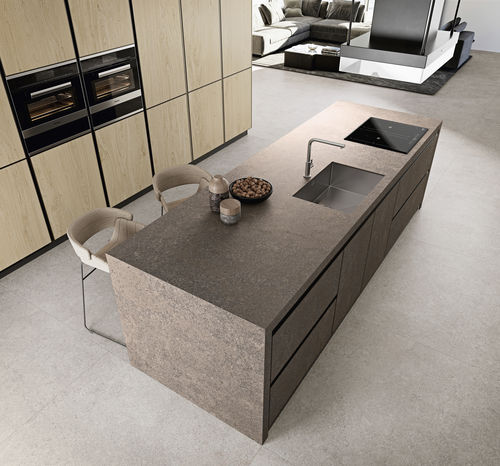 陶土厨房台面 - COVERLAM TOP PORFIDO - GRESPANIA CERAMICA - 户外 / 沙色 / 棕色