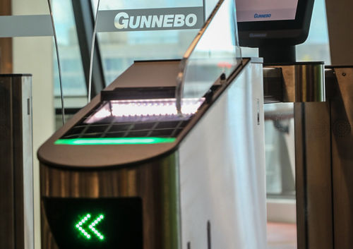 门禁控制自动闸口 - AFL ULTRA COMPACT - GUNNEBO ENTRANCE CONTROL/固力保 - 玻璃 / 安全 / 铝框架