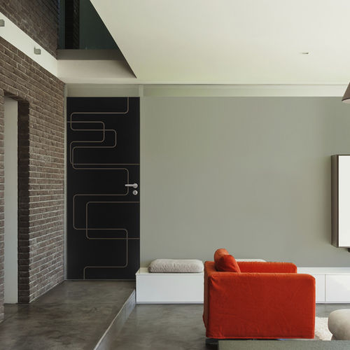 室内门 - ALVEOLAIRE TECHNIDECOR® - HUET - MDF / 松木 / 枞木