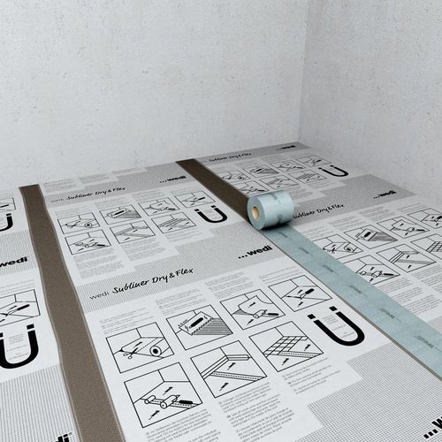 防护防水膜 - SUBLINER - wedi GmbH - 绝缘 / 墙面 / 用于地面