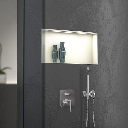 浴室壁龛 - Sanwell Top LED niche - wedi GmbH - 复合材料 / 乙烯基 / 长方形