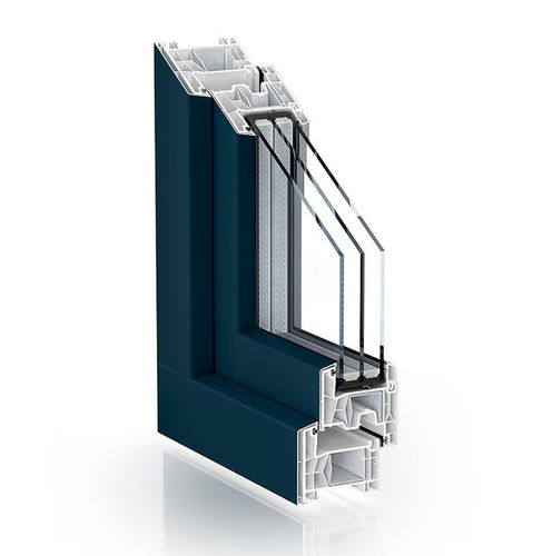 铝制窗框 - 76 DOUBLE SEAL ALUCLIP - KÖMMERLING - PVC / PVC-U / 隔热