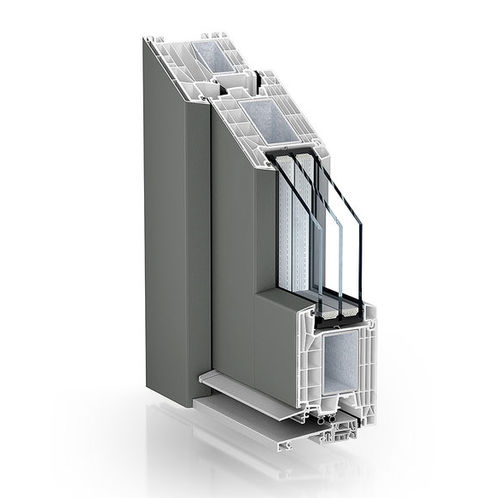 铝门框 - 88 ALUCLIP INWARD OPENING - KÖMMERLING - PVC-U / 可回收