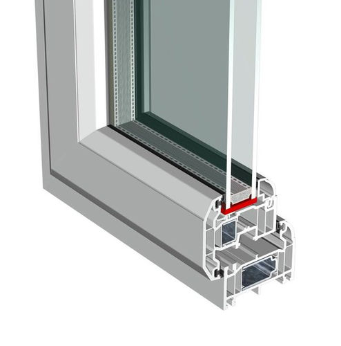 PVC-U窗框 - SLIM SASH - KÖMMERLING - 安全