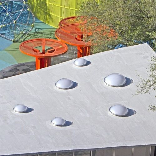 玻璃照明圆顶 - CIRCULAR  - VELUX/威卢克斯 - 铝制 / 用于露台屋顶 / 透明