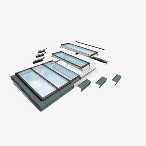屋顶灯笼式天窗 - MODULARITY - VELUX/威卢克斯 - 用于建筑翻新 / 玻璃
