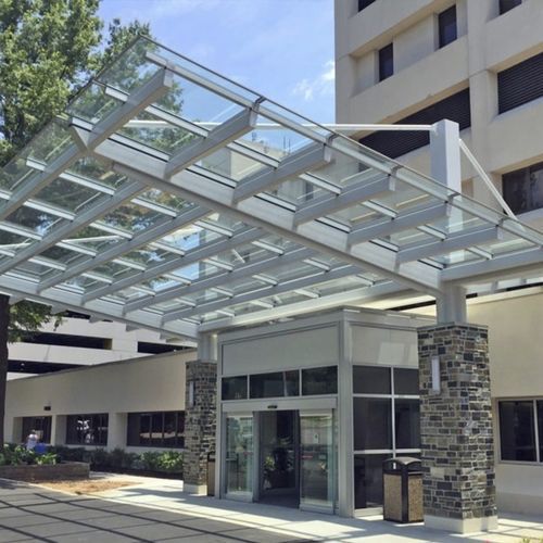 商业建筑雨篷 - HORIZON M SERIES - VELUX/威卢克斯 - 铝制 / 聚碳酸酯 / 扁平