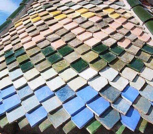 平面式瓦 - GLAZED POINTED  - TERRES CUITES DE RAUJOLLES - 黏土