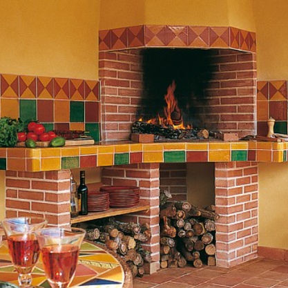 熔炉砖 - OVEN TILE - TERRES CUITES DE RAUJOLLES - BBQ烧烤架 / 用于地面 / 用于壁炉