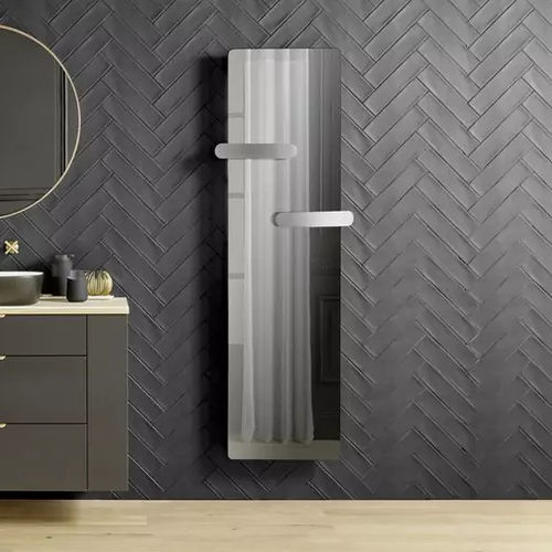 惰性毛巾架散热器 - Campaver nativ Hug - AIRELEC - 1000 w / 现代风格 / 淬火玻璃