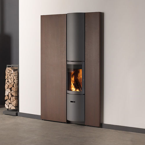 嵌入式木壁炉 - 30-COMPACT IN FRONT PANEL - Stûv - 铸铁 / 自然对流式 / 现代风格