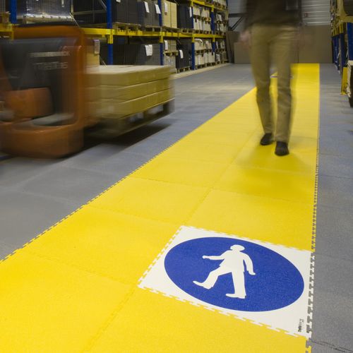 PVC地板 - TRAFICLINE® INDUSTRY - TLM SYSTEMS - 工业 / 方砖 / 光滑