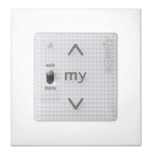 智能家居设备开关 - SMOOVE UNO IO WALL SWITCH + FRAME PURE - SOMFY - 按钮式开关 / 电子 / 明装