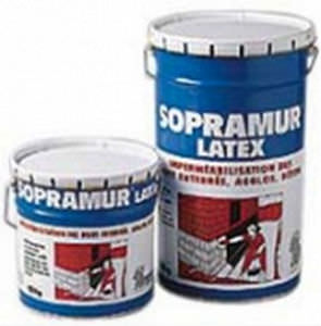 墙面沥青防水材料 - SOPRAMUR LATEX - SOPREMA - 用于地下室 / 纤维材料