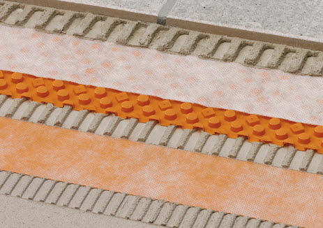 排水防水膜 - SCHLÜTER®-DITRA-DRAIN - Schluter-Systems - 用于地面 / 卷式 / 聚乙烯
