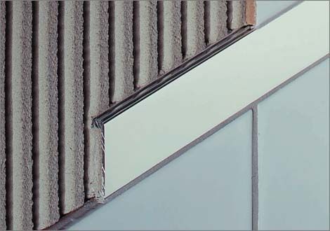 铝制分隔型材 - SCHLÜTER®-DESIGNLINE - Schluter-Systems - 用于瓷砖