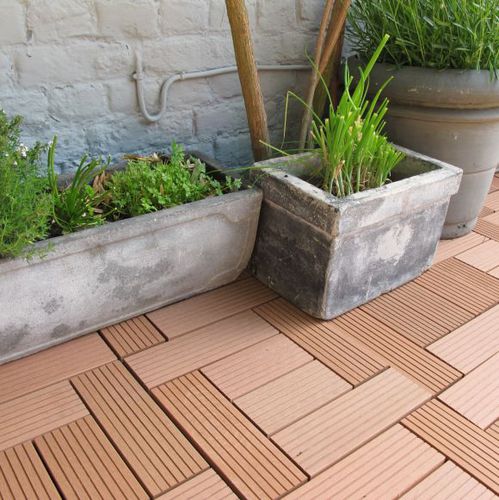 复合材料露台地板条 - XYLTECH® SLATTED FLOORS - SEDPA - 仿木 / 对夹式 / 商用