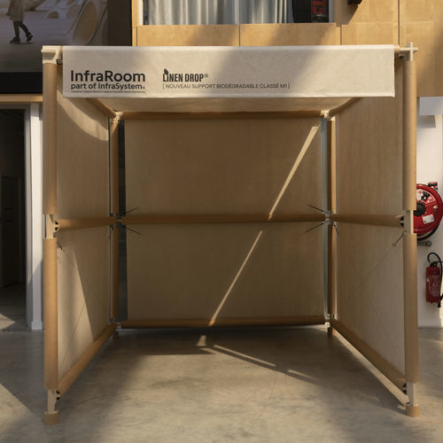 模块化隔断 - INFRASYSTEM® - PROCÉDÉS CHÉNEL INTERNATIONAL - 硬纸板 / 聚酯 / 玻璃纤维