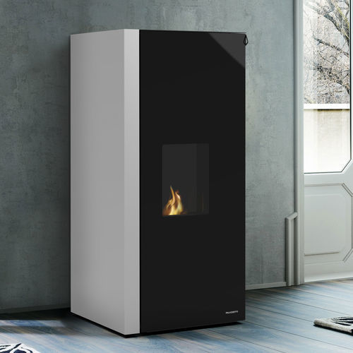 颗粒采暖炉 - Dadò Idro 9N - PALAZZETTI LELIO - 10 kW...20 kW / 独立式 / 现代风格