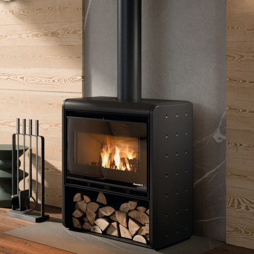木材采暖炉 - Sahara - PALAZZETTI LELIO - 10 kW...20 kW / 9 kW / 独立式