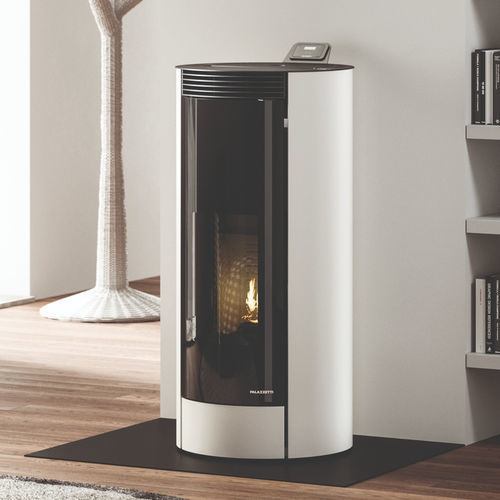 木材采暖炉 - Melita - PALAZZETTI LELIO - 5 kW...10 kW / 独立式 / 现代风格