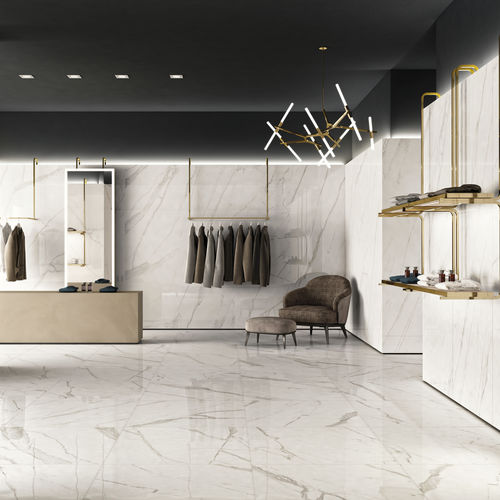 陶土瓷砖 - TRILOGY : CALACATTA WHITE - Panaria ceramica - 抛光 / 高亮光 / 珐琅