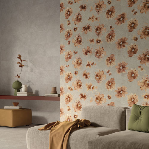 陶土瓷砖 - IQONIQA : POPPY WARM - Panaria ceramica - 哑光 / 室内 / 客厅