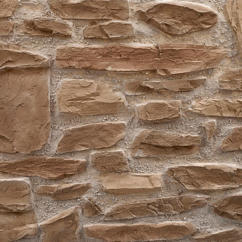 聚酯装饰面板 - RUSTIC STONE LIGHT-BROWN - MSD Panels - 玻璃纤维 / 墙面 / 印花