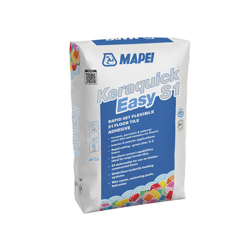 勾缝砂浆胶合剂 - KERAQUICK EASY S1 - MAPEI - 用于瓷砖 / 水泥 / 快粘式