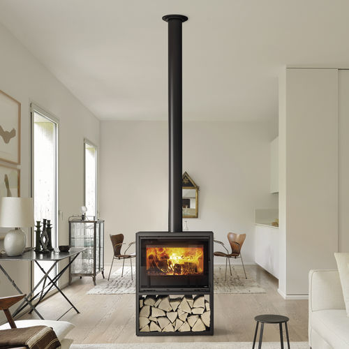 木材采暖炉 - STEEL CASE - MCZ - 5 kW...10 kW / 独立式 / 现代风格