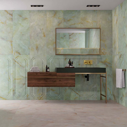 瓷质瓷砖 - ONICE - APAVISA PORCELANICO - 亮光型 / 室内 / 客厅