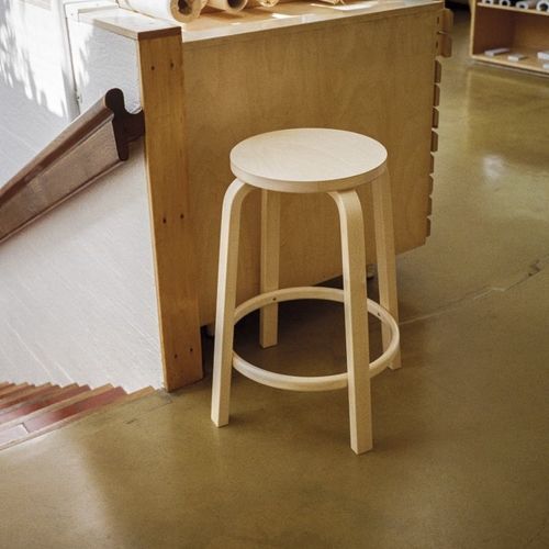 现代风格吧台凳 - 64 - Artek - 皮质 / 布料 / 胶合板
