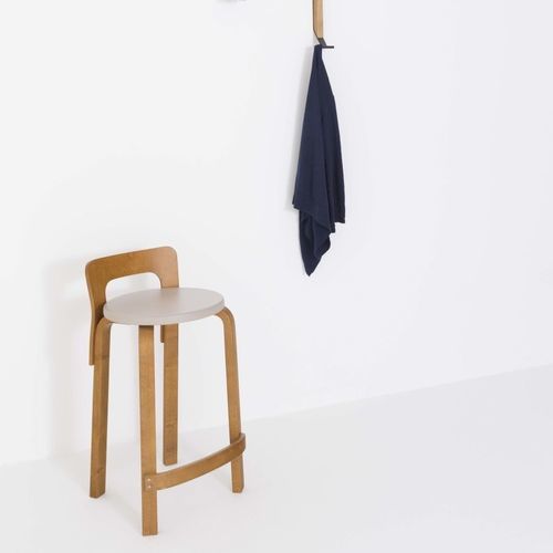 现代风格吧椅 - K65 - Artek - 室内 / 皮质 / 层压材料