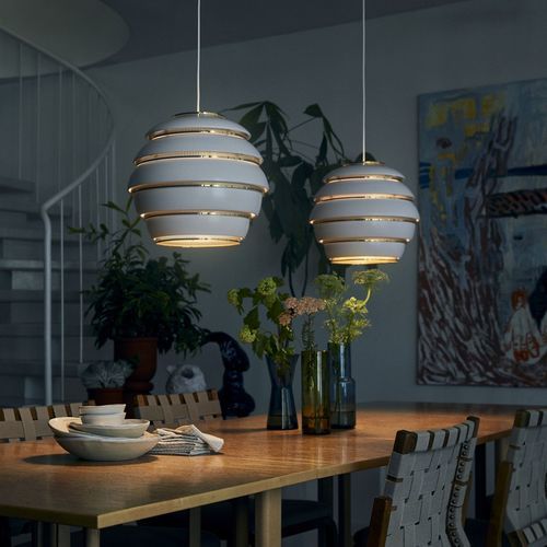 吊灯 - A331 “BEEHIVE“ - Artek - 黄铜 / 钢 / 带漆铝