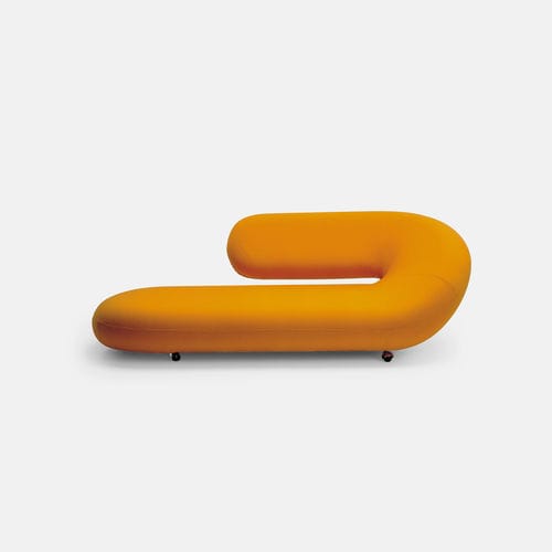 现代风格贵妃沙发椅 - Chaise Longue - Artifort - 布料 / 带轮 / 蓝色