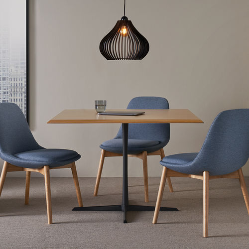 现代风格桌 - VUE - BERNHARD design - 抛光铝 / 枫木 / 栎木