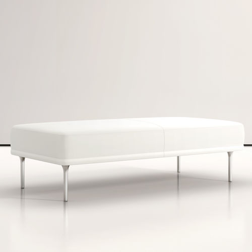 现代风格软包长凳 - MIRADOR - BERNHARD design - 布料 / 皮质 / 铝座桌脚