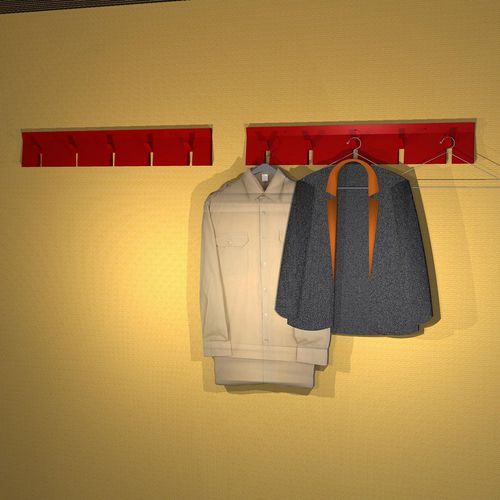 墙壁挂衣钩 - 2D:3D - BLU DOT - 现代风格 / 粉末涂层钢