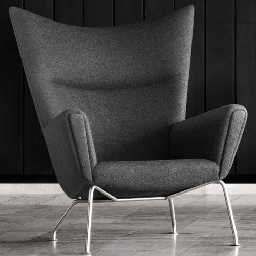 现代风格扶手椅 - CH445 - Carl Hansen & Son - 皮质 / Hans J. Wegner 设计