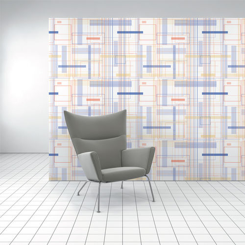 室内墙面材料 - CITY GRID - Design Tex  - 聚酯 / 纤维素 / 印花