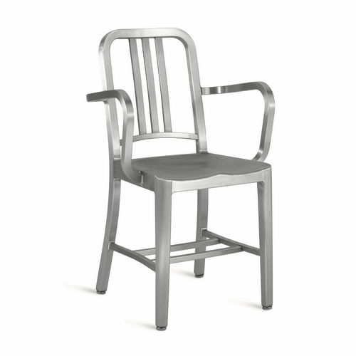 现代风格椅子 - NAVY® : 1006-A - emeco - 铝制 / 家用 / 带扶手