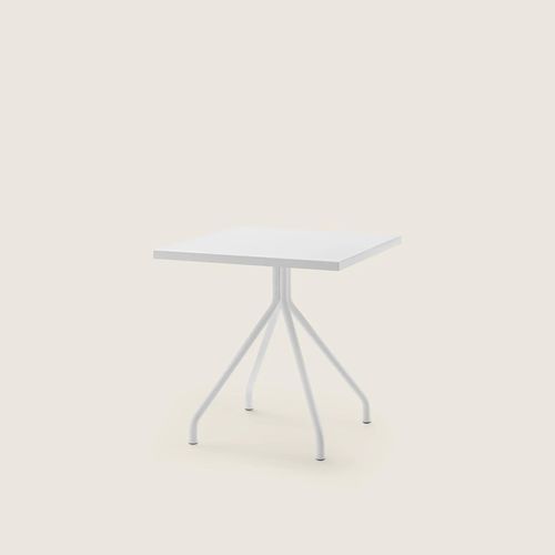 现代餐桌 - ACADEMY OUTDOOR - FLEXFORM - 不锈钢 / 绿柄桑木 / 石材