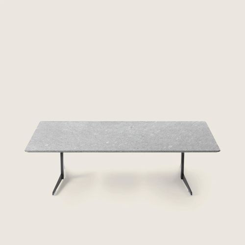 现代茶几 - FLY - FLEXFORM - 热塑性塑料 / 不锈钢 / 大理石