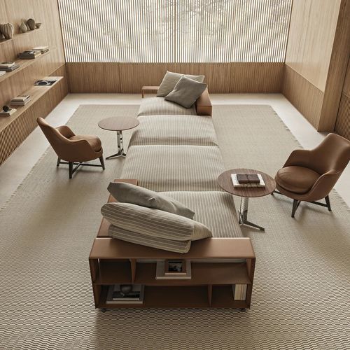 组合沙发 - GROUNDPIECE - FLEXFORM - 现代 / 客厅 / 金属