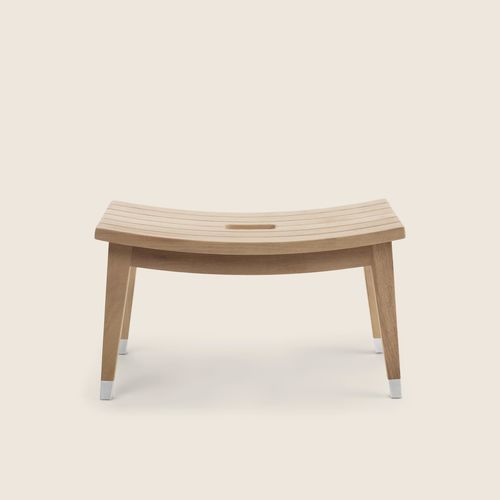 现代风格软包脚凳 - LOTUS - FLEXFORM - 热塑性塑料 / 金属 / 木质