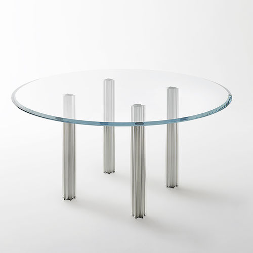 现代风格桌 - STARLIGHT - GLAS ITALIA - 水晶 / 圆形 / 正方形