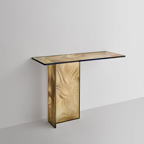 现代风格玄关桌 - LIQUEFY - GLAS ITALIA - 水晶 / 长方形 / 家用